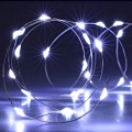 Lampki LED 80 Diod Łezka na Baterie - Biały Zimny