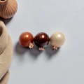 Bombki Szklane 57mm Kartonik kpl. 12szt Błysk/Mat/Opal - Naturalny