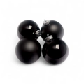 Bombki Szklane 40mm Kartonik kpl. 15szt Błysk/Mat - Czarny