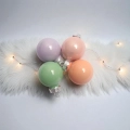 Bombki Szklane 25mm Kartonik kpl. 24szt Pastelowe