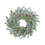Wianek Świąteczny Aria Frost PE 45cm Ośnieżony