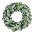 Wianek Świerkowy Luca Frost PE 55cm Oszroniony