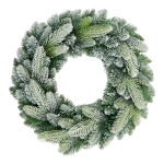 Wianek Świerkowy Luca Frost PE 55cm Oszroniony