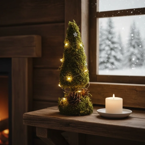Choinka Mini Tree Moss 18cm