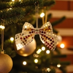 Kokardy Dekoracyjne Złote 12cm kpl. 2szt 