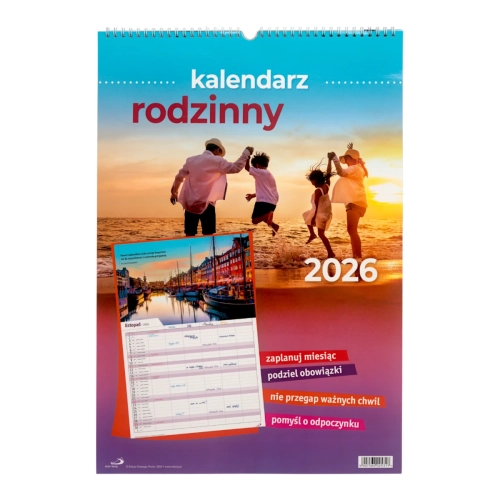 Kalendarz Ścienny 2026 - Rodzinny