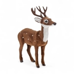 Figurka Świąteczna Renifer Welurowy 26cm - Brązowy