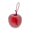 Sztuczne Jabłka Oszronione Czerwone 4cm kpl. 9szt 