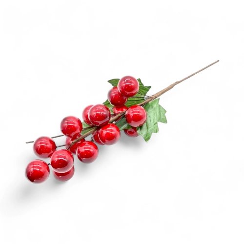 Gałązka Świąteczna Pik Głóg Czerwony 32cm
