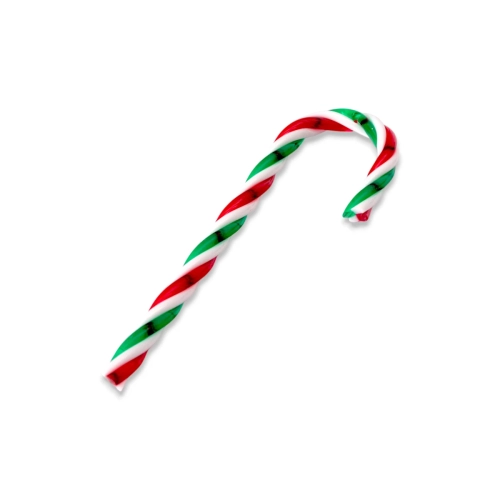 Zawieszka Plastikowa Lizak Laska Mikołaja 12cm kpl. 6szt