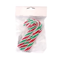 Zawieszka Plastikowa Lizak Laska Mikołaja 12cm kpl. 6szt