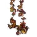 Girlanda Jesienna Liście Klonu 280cm kpl. 5szt - Zielony/Pomarańczowy