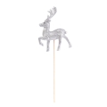 Figurka Renifer na Piku 13x9cm - Srebrny