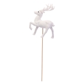 Figurka Renifer na Piku 13x9cm - Biały