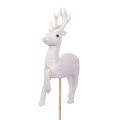 Figurka Renifer na Piku 13x9cm - Biały