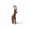 Figurka Renifer Flokowany 28cm - Brązowy