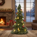 Choinka Dekoracyjna Welur Zielona 46cm