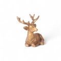 Figurka Renifer Leżący 10x8cm - Złoty