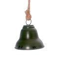 Dzwonek Metalowy na Sznurku 14cm - Zielony