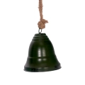 Dzwonek Metalowy na Sznurku 21cm - Zielony