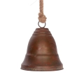 Dzwonek Metalowy na Sznurku 21cm - Rdzawy