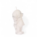 Świeca Figurka Miś 9x14cm - Biały