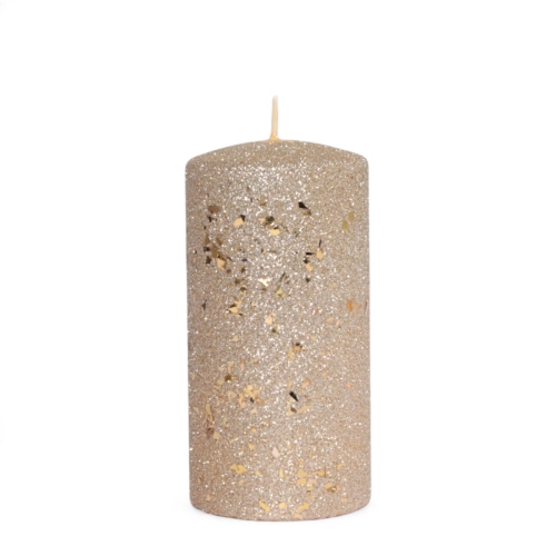 Świeca Glamour New Słupek 7x13cm - Złoty