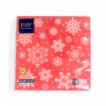 Serwetki PAW Professional Airlaid Snowflakes Red kpl. 12szt 