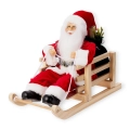 Figurka Świąteczna Mikołaj na Sankach 21cm