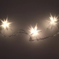 Girlanda LED Gwiazdy 4,5cm 10szt -  Ciepły Biały