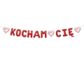 Girlanda Papierowa Napis Kocham Cię 180cm