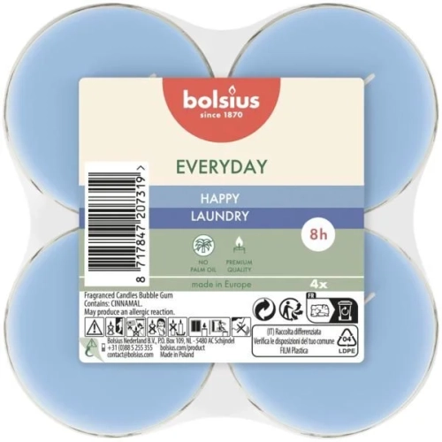 Świeczki Podgrzewacze Maxi  Everyday kpl. 4szt - Świeże Pranie
