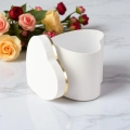 Pudełko Flower Box Papierowy Serce 14,5cm - Biały