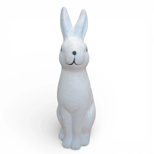 Figurka Zając Ceramiczny 35cm - Biały