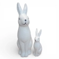 Figurka Zając Ceramiczny 35cm - Biały