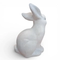Figurka Zając Ceramiczny 25x17cm - Biały