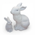 Figurka Zając Ceramiczny 25x17cm - Biały