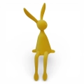 Figurka Wielkanocna Zając Siedzący Żółty 91cm