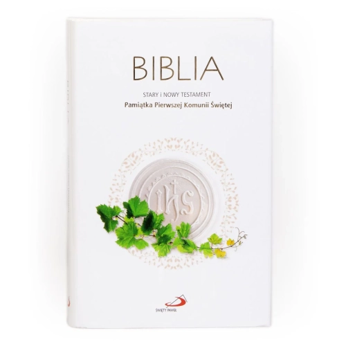Biblia Stary i Nowy Testament Pamiątka I Komunii Świetej