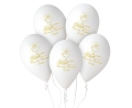 Balony Komunijne Kielich IHS Złoty 30cm kpl. 5szt