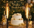 Fontanna Tortowa Happy Birthday 12cm