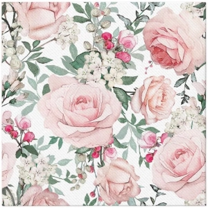 Serwetki PAW Airlaid Gorgeous Roses kpl. 12szt