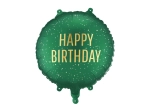 Balon Foliowy Happy Birthday 35cm - Zielony