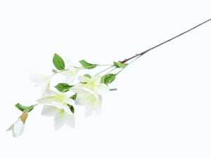 Magnolia Sztuczna Gałązka 94cm - Białe Kwiaty