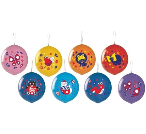 Balony Kolorowe Piłki z Nadrukiem 45cm kpl. 25szt