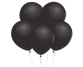 Balony Lateksowe Czarne Metaliczne 30cm kpl. 10szt