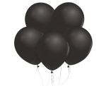 Balony Lateksowe Czarne Metaliczne 30cm kpl. 10szt