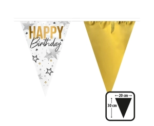 Girlanda Flagi Foliowe Happy Birthday 30cmx6m 