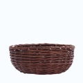Kosz Wiklinowy Osłonka Misa 28x12cm - Ciemny Brązowy