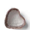 Osłonka Dekoracyjna Serce Drewno/Gałązki 28x12cm